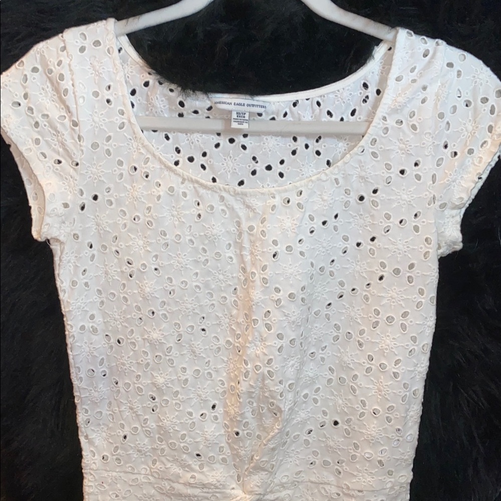 White lace top